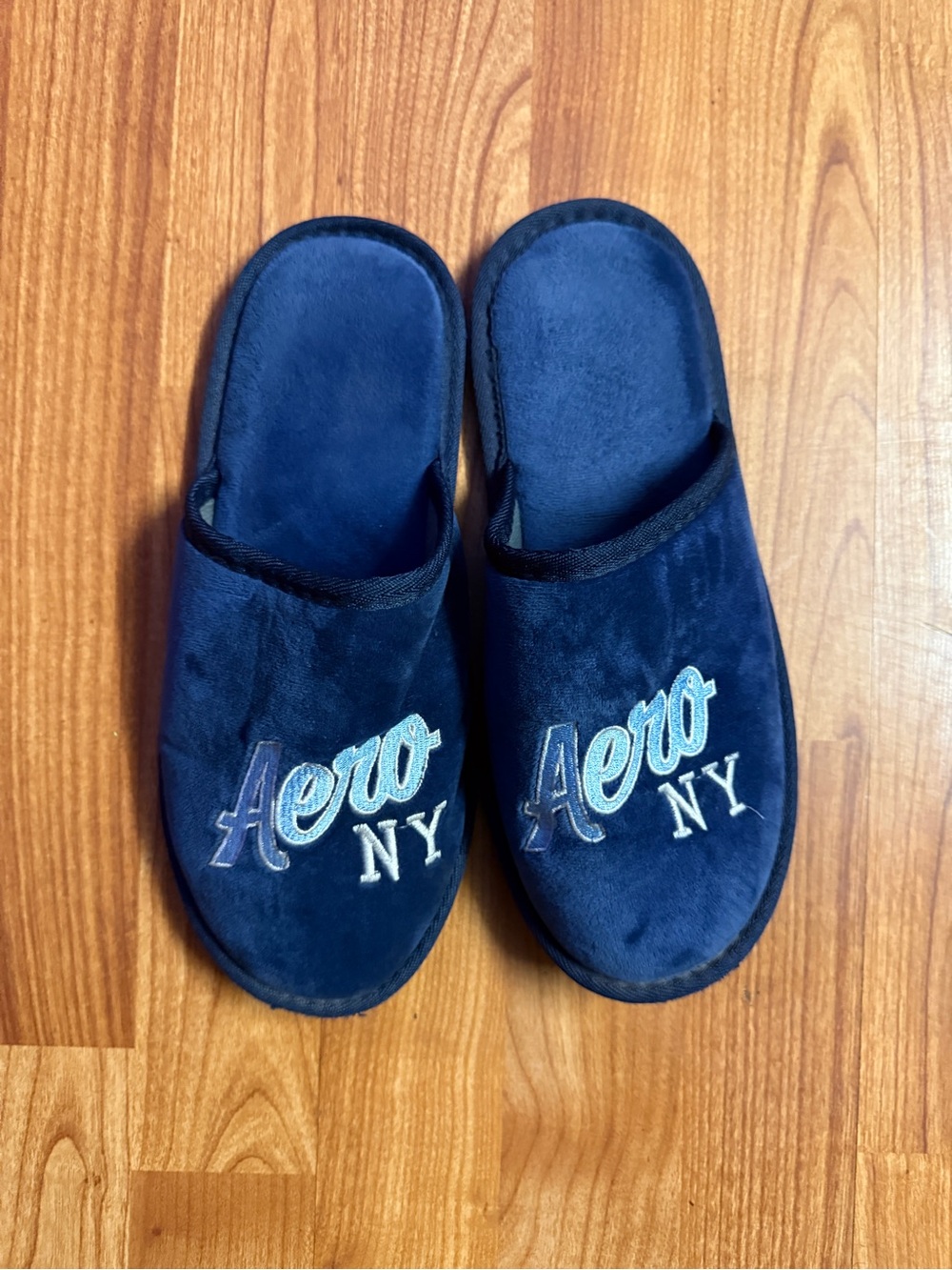 Aeropostale Navy Blue Indoor Slip-On Slippers